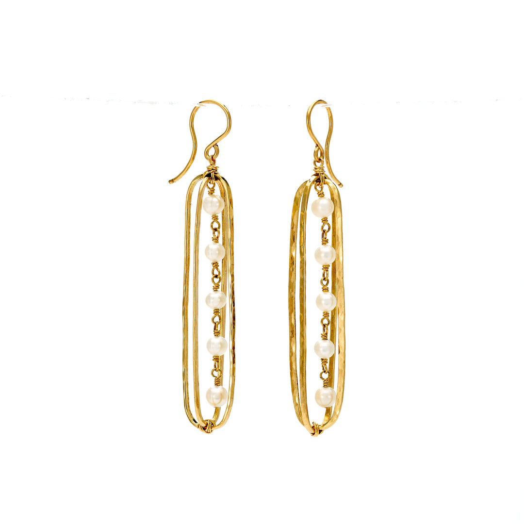 Pearl Cage Earrings