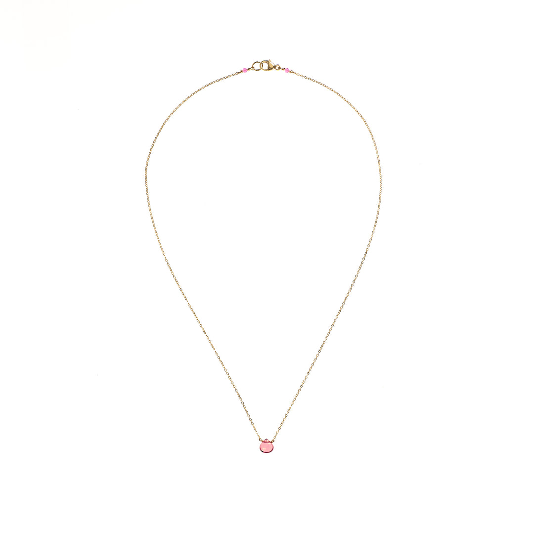 Baby Pink Quartz Necklace