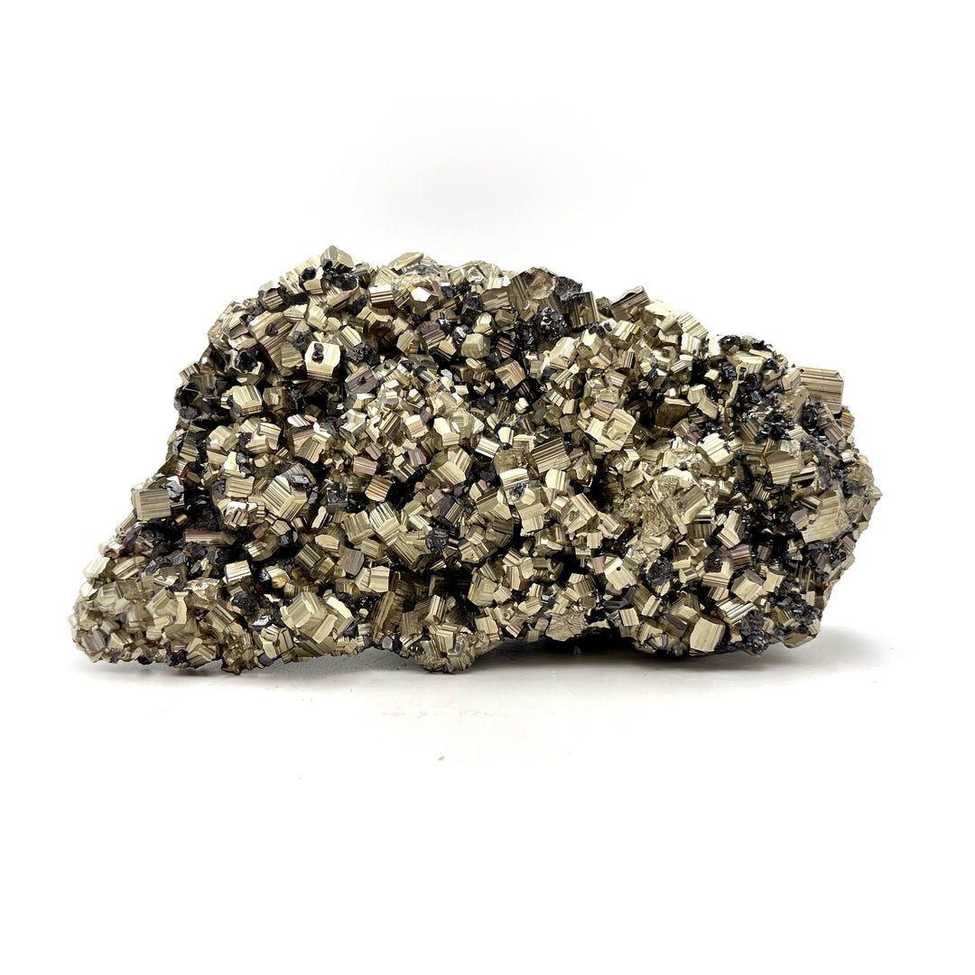 Large Pyrite Cube Cluster Plate