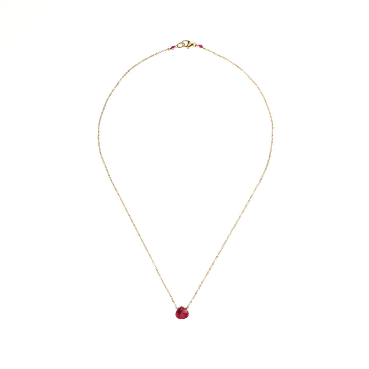 Ruby Drop Necklace