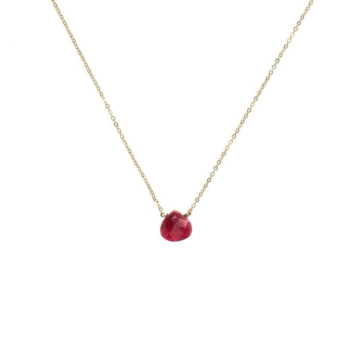 Ruby Drop Necklace