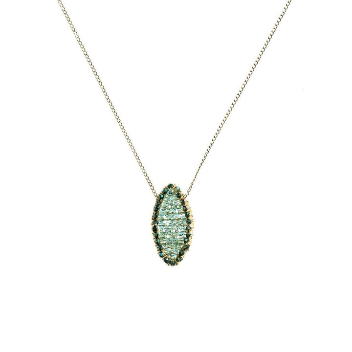 Sage Mix Almond Pendant Necklace
