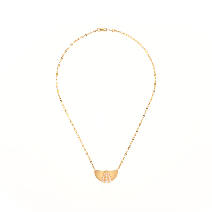 Pearl Shield Necklace