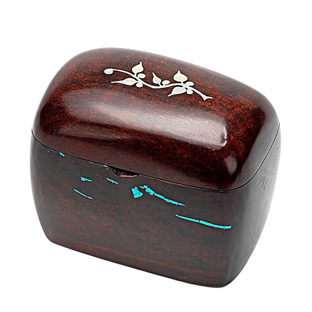 Silver Vine Domed Lid Ironwood Box