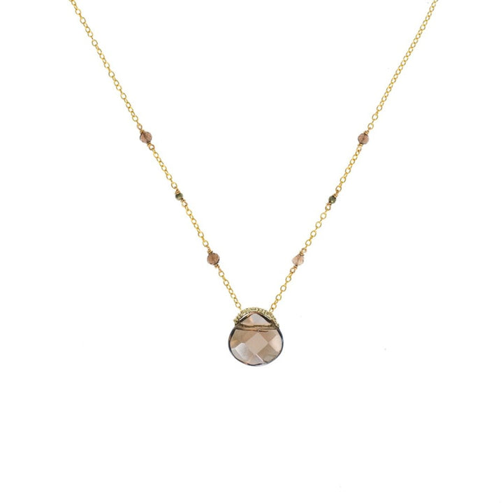 Smokey Quartz Drop Necklace