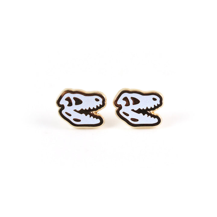 Dino Skull Earrings- T. rex & Triceratops