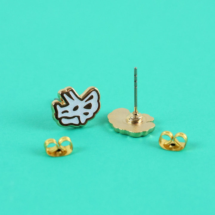 Dino Skull Earrings- T. rex & Triceratops