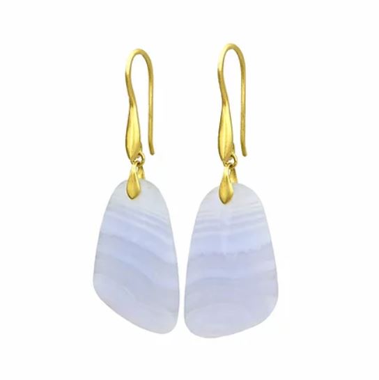 Blue Lace Agate Earring