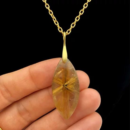 Star Rutilated Quartz Pendant
