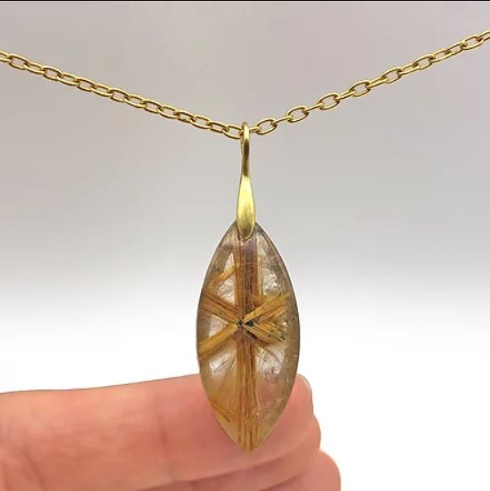Star Rutilated Quartz Pendant