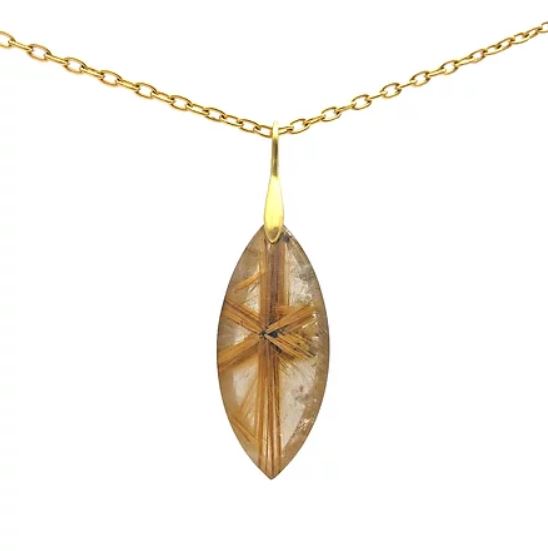 Star Rutilated Quartz Pendant
