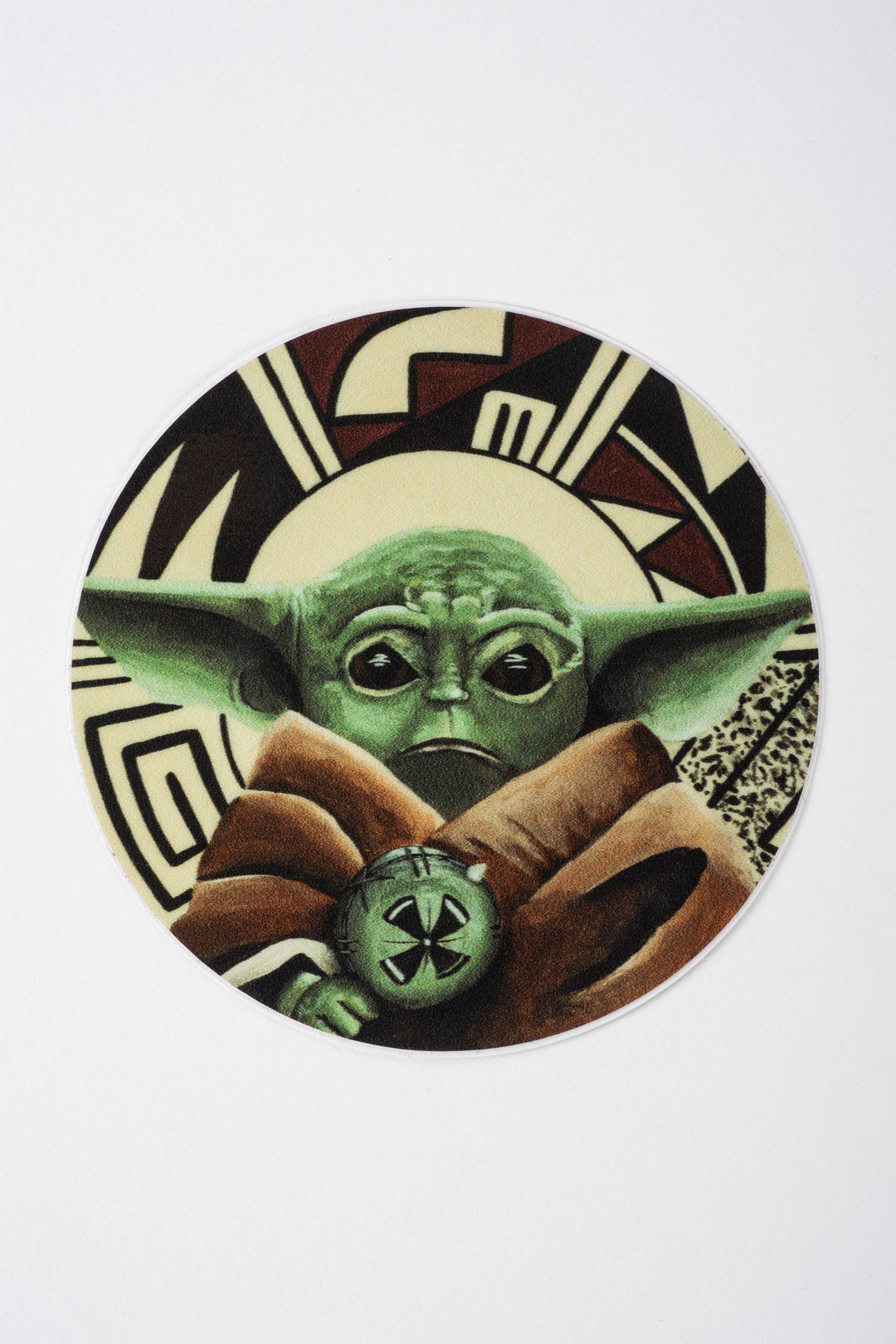 Baby Yoda "Grogu" Star Wars Hopi Artwork Sticker