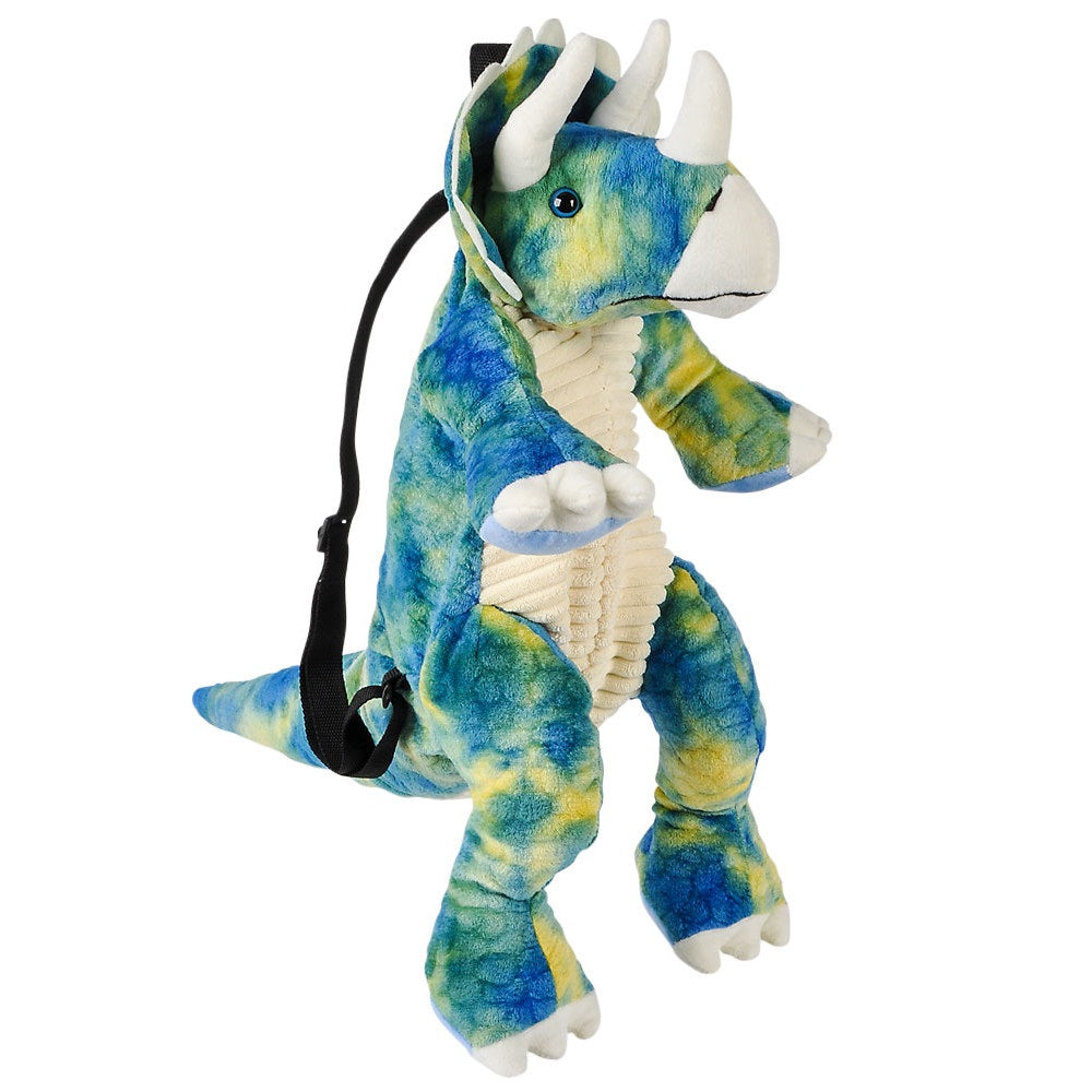 3D Triceratops Dinosaur Plush Shoulder Backpack, Gift for Kids