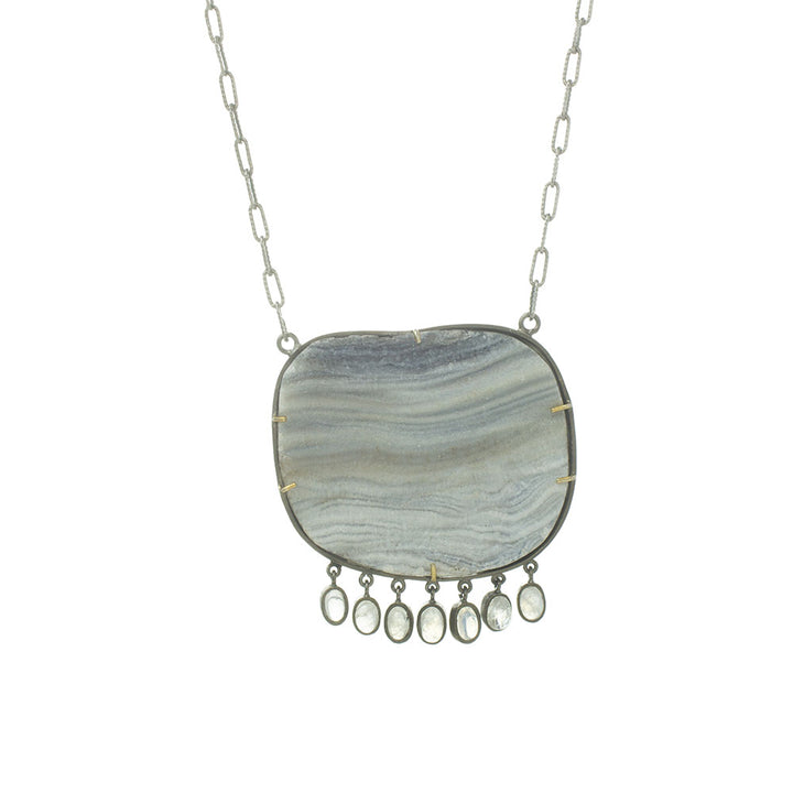 *FINAL SALE* Druzy & Labradorite Necklace