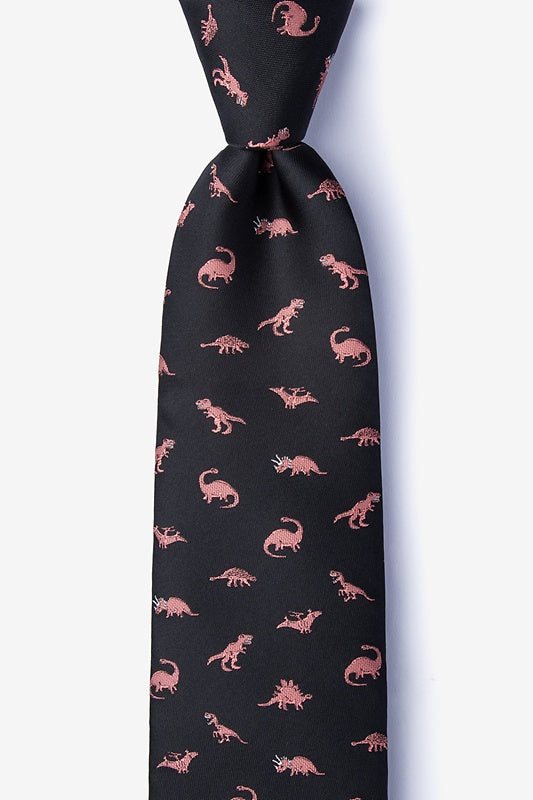 Coral Dino Roaming Tie