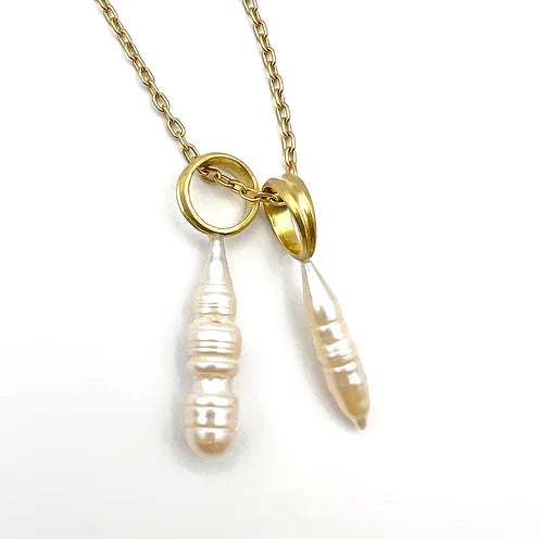 Freshwater Pearl Column Necklace