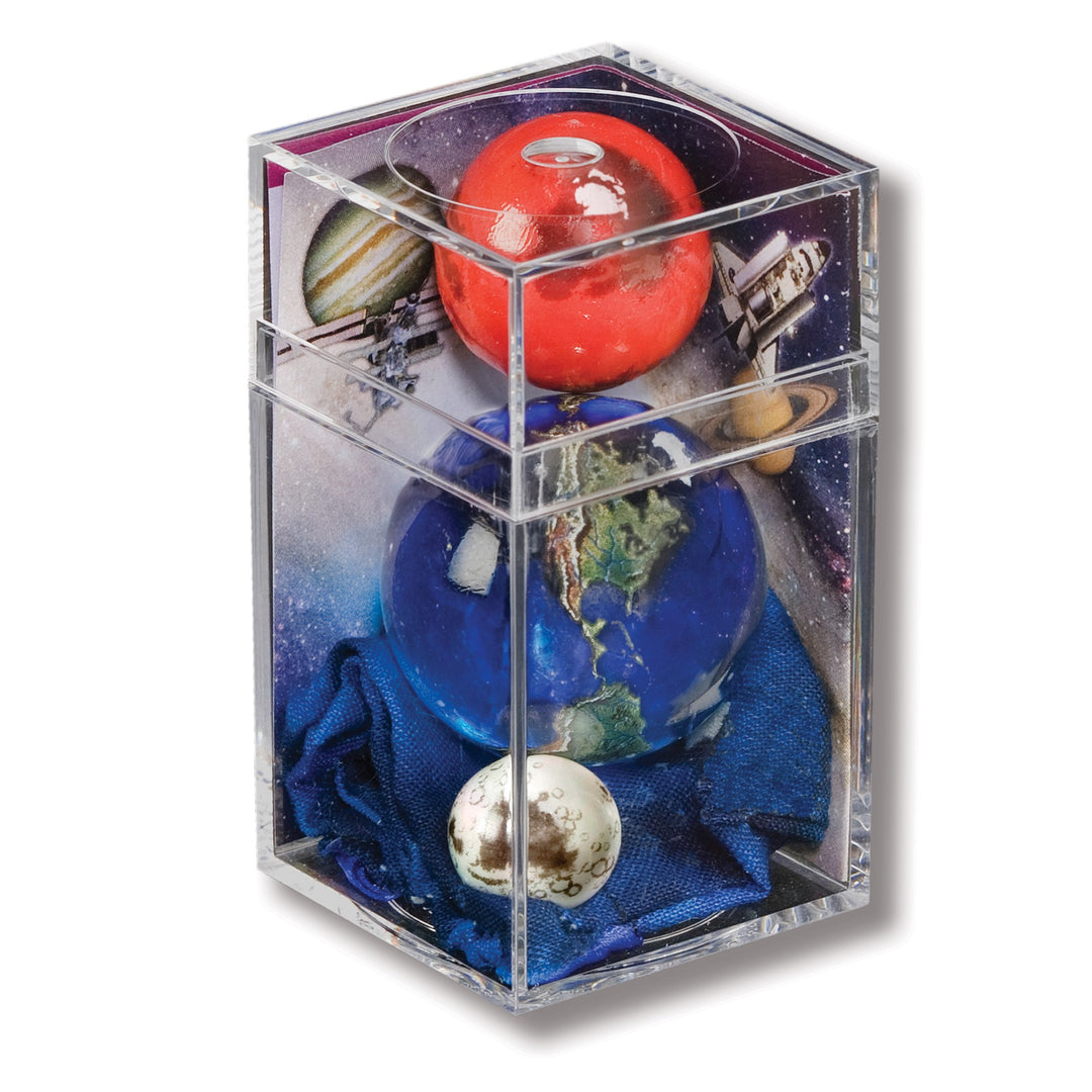Earth, Moon, & Mars Marbles Box Set