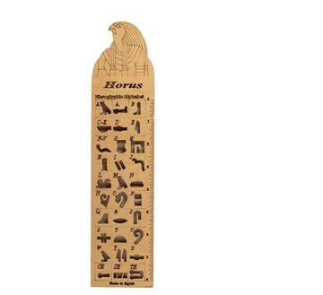 Hieroglyphic Wooden Ruler- Horus