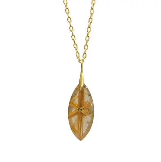 Star Rutilated Quartz Pendant