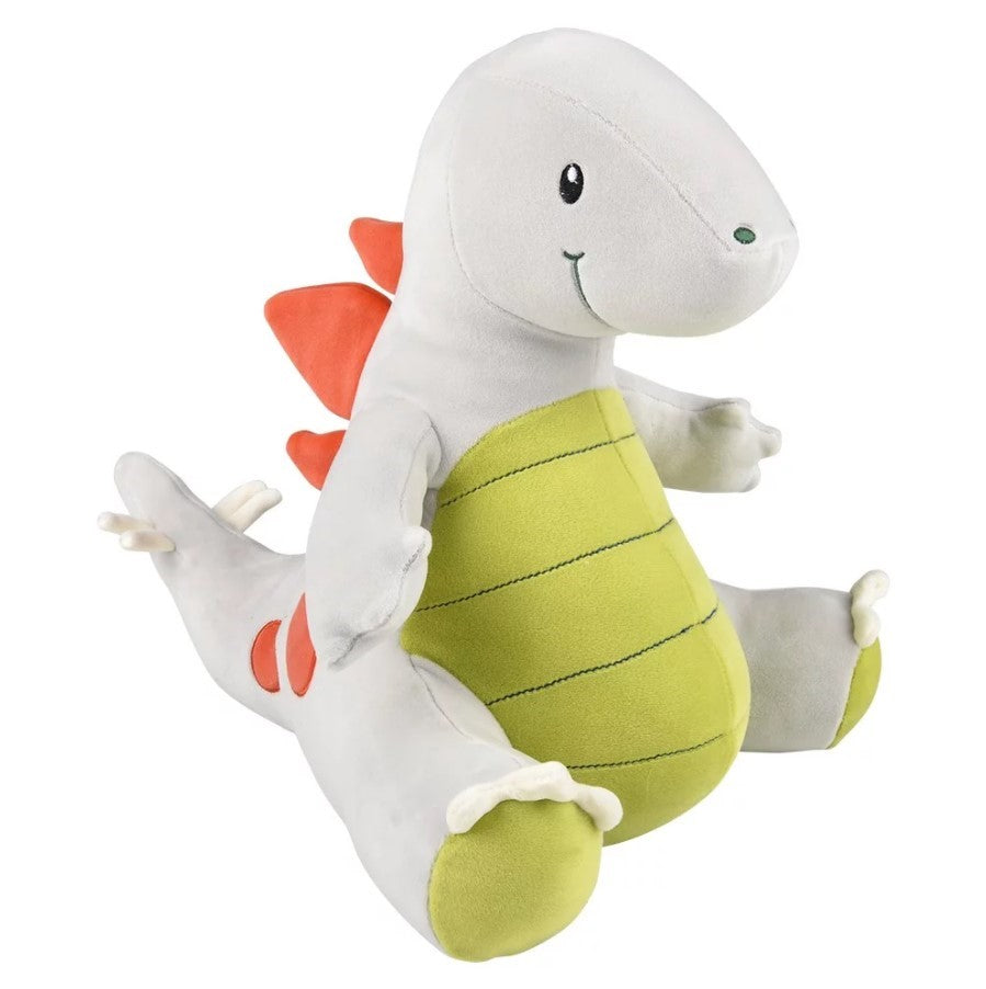 12" Dinotot Squishy White Stegosaurus Plush