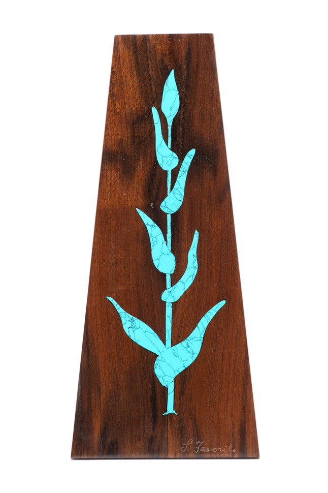 Ironwood and Turquoise Corn Stalk Plaque