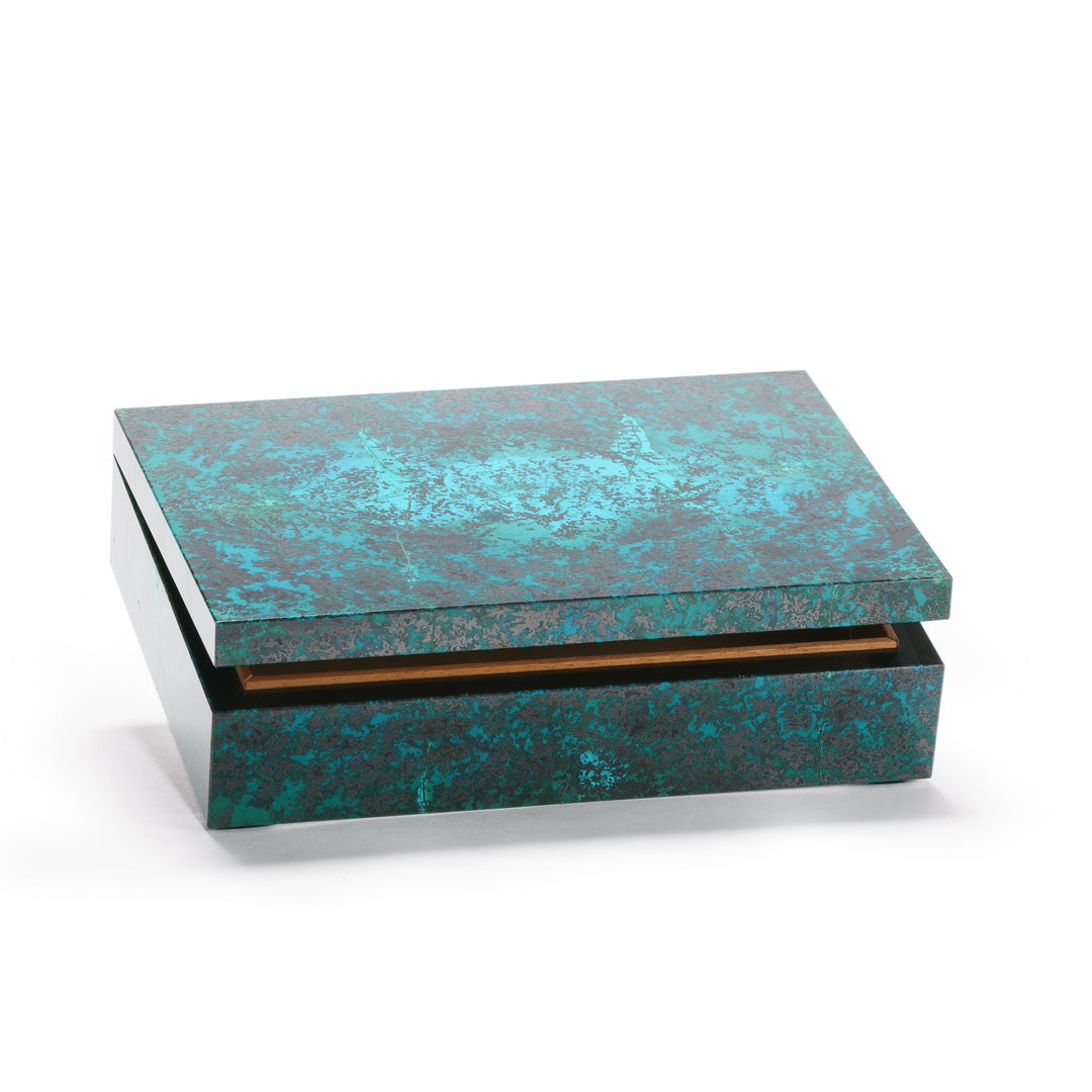 Shattuckite Box with Spanish Cedar Display Case