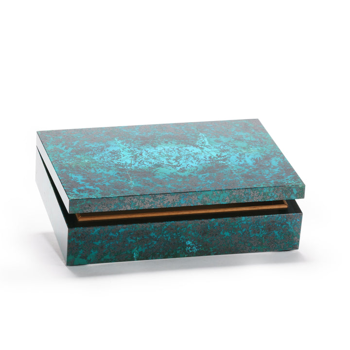 Shattuckite Box with Spanish Cedar Display Case