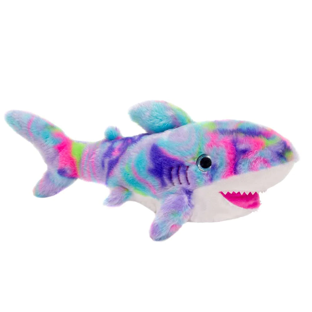Psychedelic Shark Plush, 18 inches