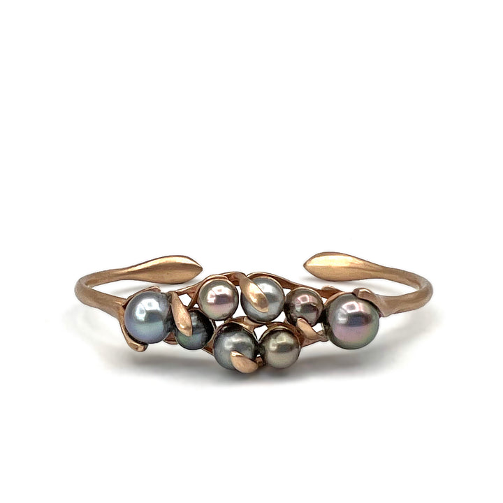 Tahitian Pearl Jungle Bracelet 14k Rose Gold