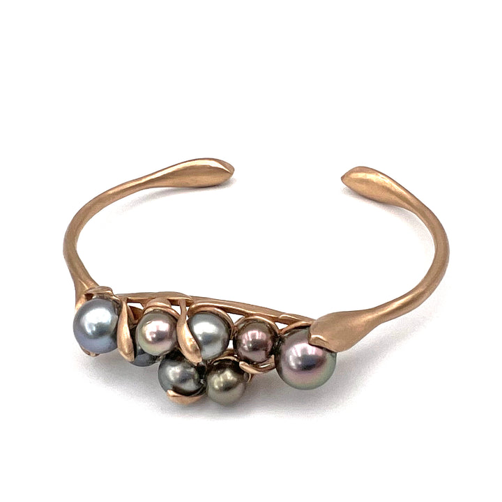 Tahitian Pearl Jungle Bracelet 14k Rose Gold