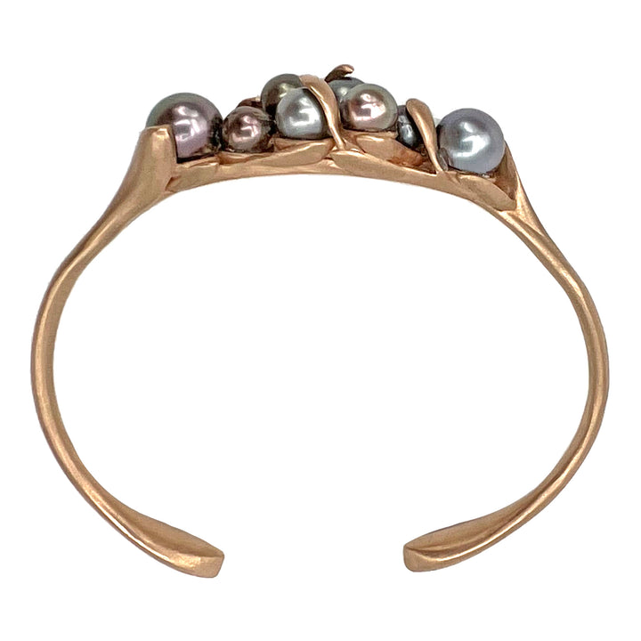 Tahitian Pearl Jungle Bracelet 14k Rose Gold