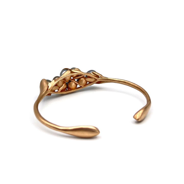 Tahitian Pearl Jungle Bracelet 14k Rose Gold