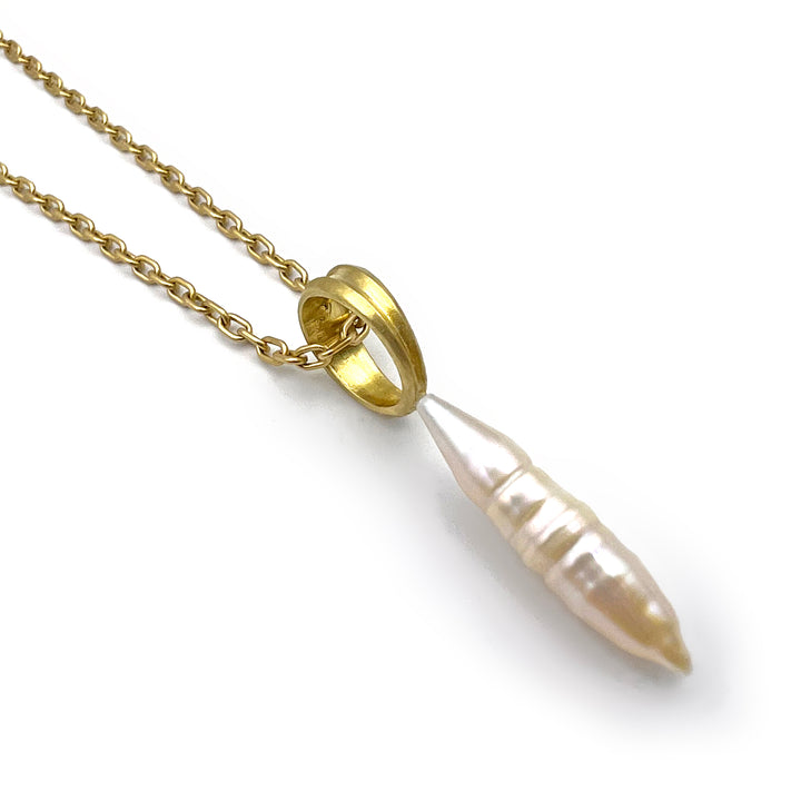 Freshwater Pearl Column Necklace