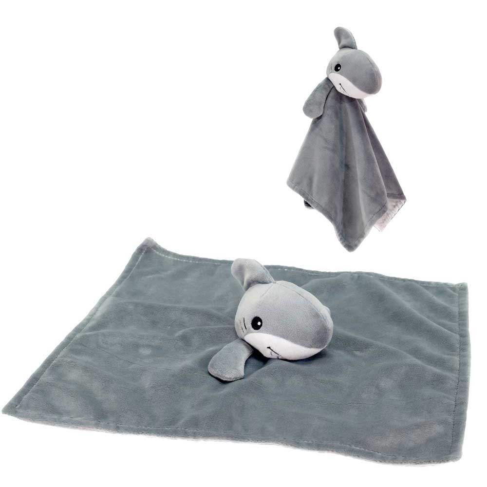 Soft Shark Blanket with Rattle