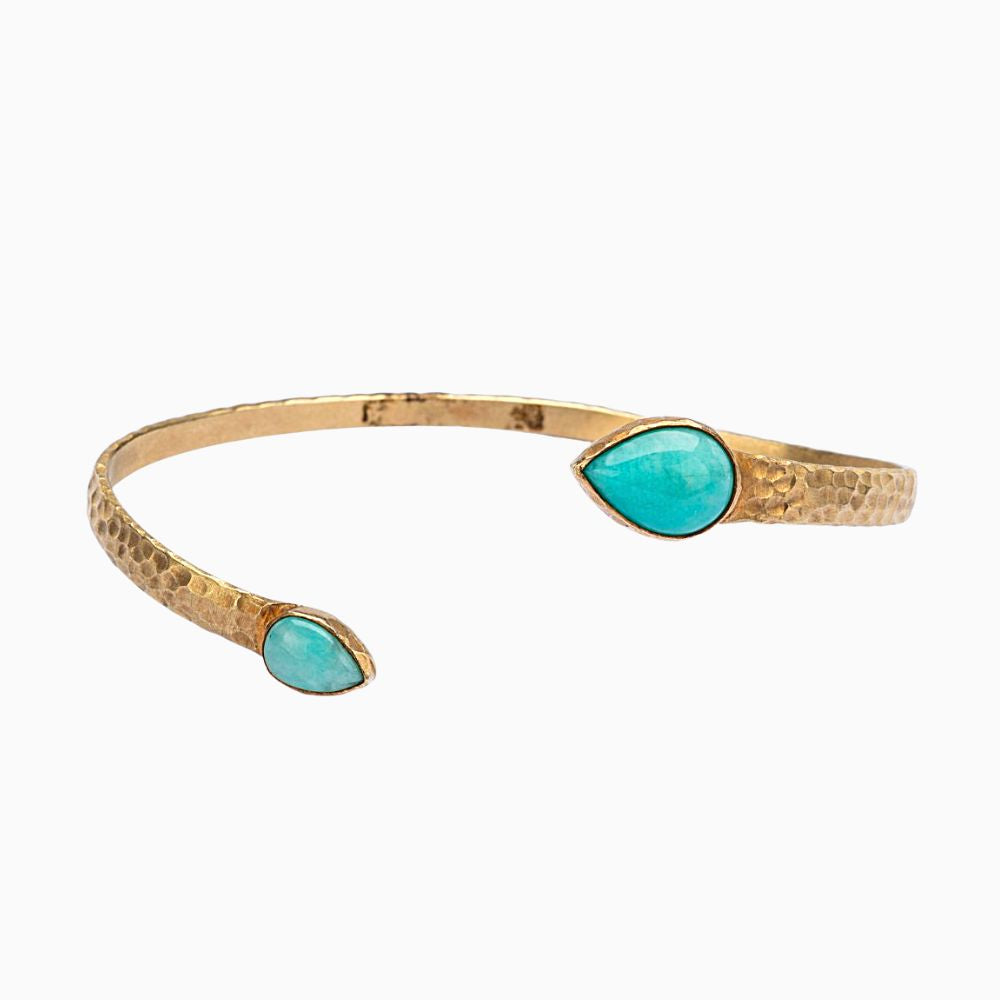 Amazonite Kissing Cuff Bracelet
