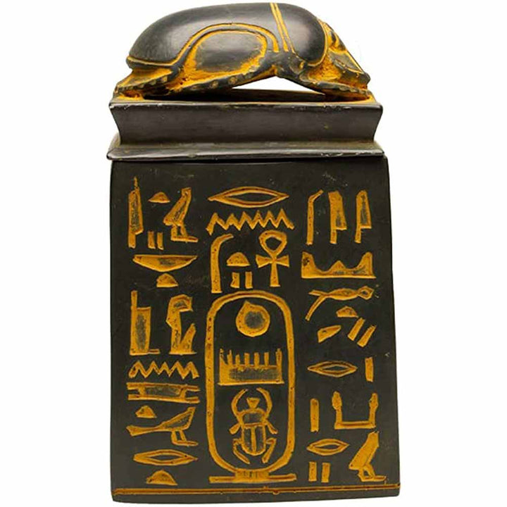 Antique Gold Scarab Box