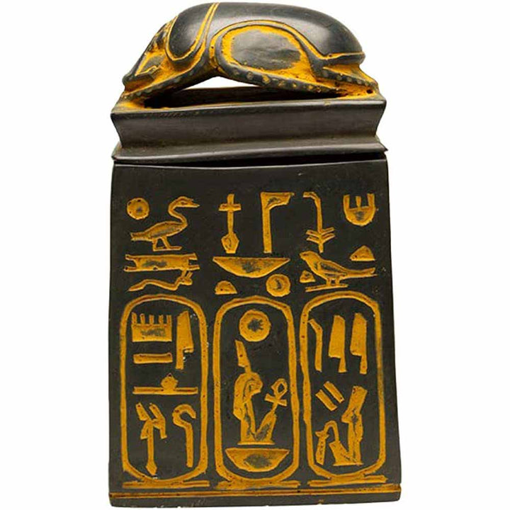 Antique Gold Scarab Box