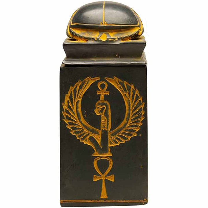Antique Gold Scarab Box