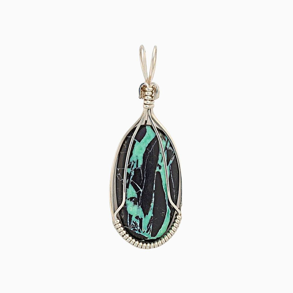 Black Buffalo Oval Pendant