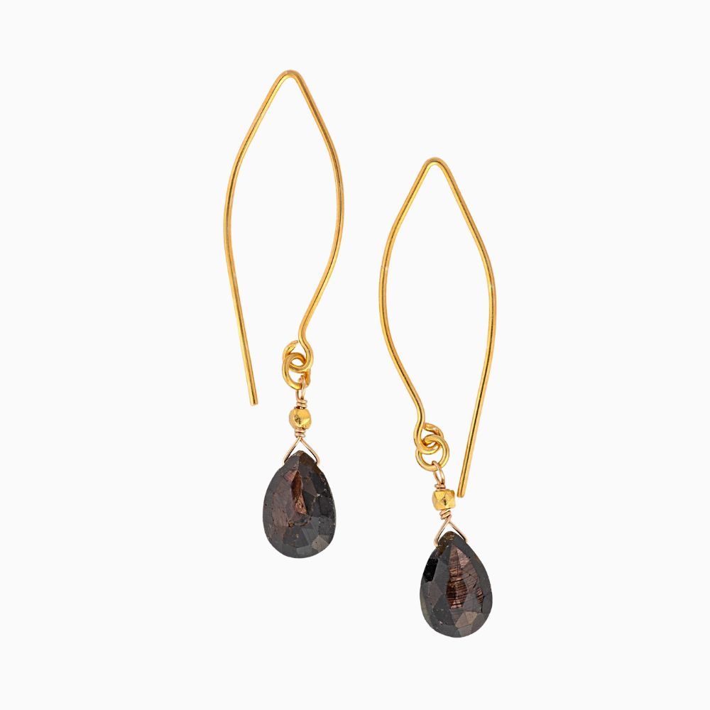 Brown Moonstone Earrings