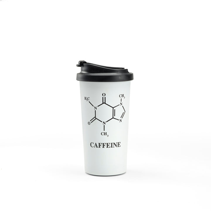 HMNS Caffeine Metal Travel Mug, Reusable Molecule Coffee Tumbler