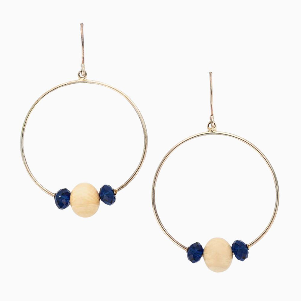 Faceted Hoop Earrings