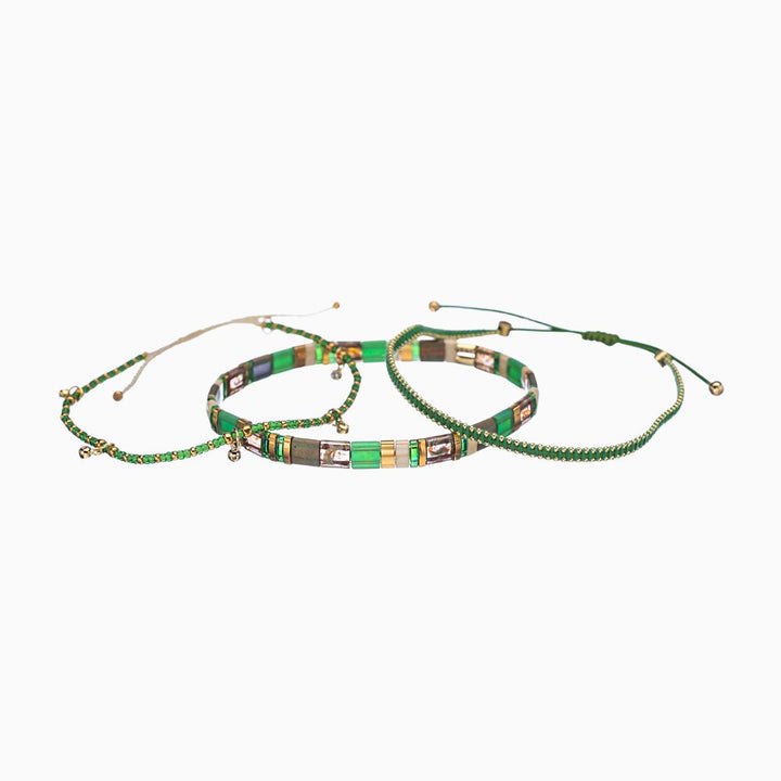 Handmade Set of 3 Bracelets, Various Colors
