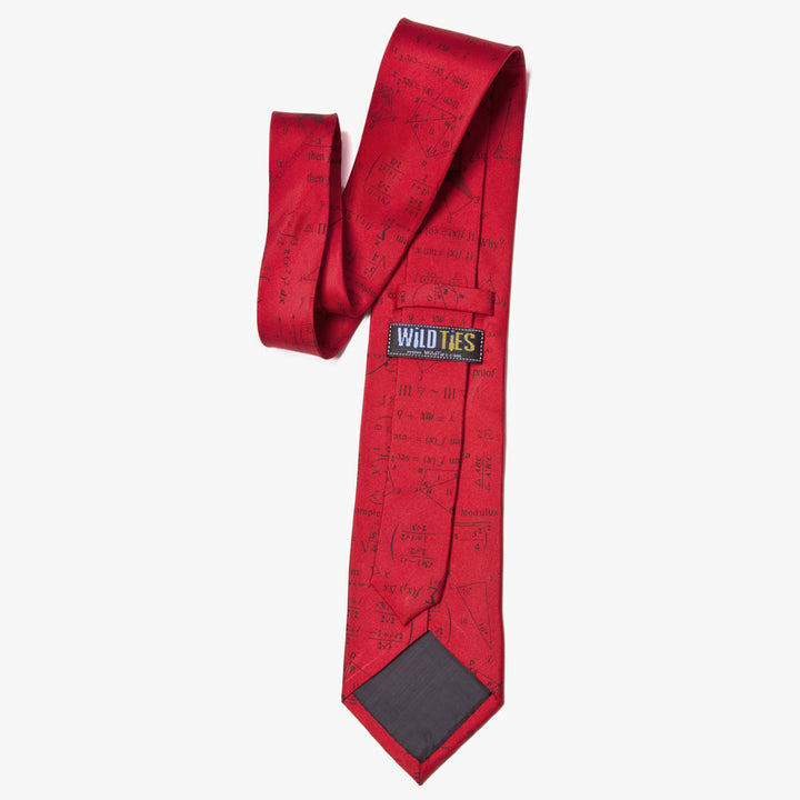 Mathematics Tie Red