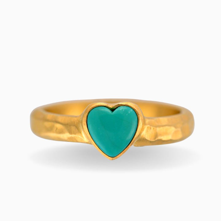 Turquoise Heart Ring