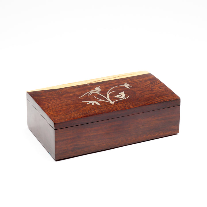Silver Bird Ironwood Box