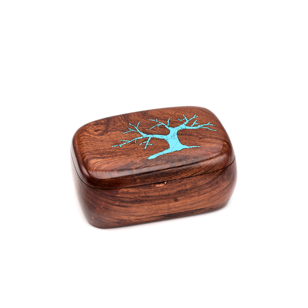 Turquoise Tree Ironwood Box