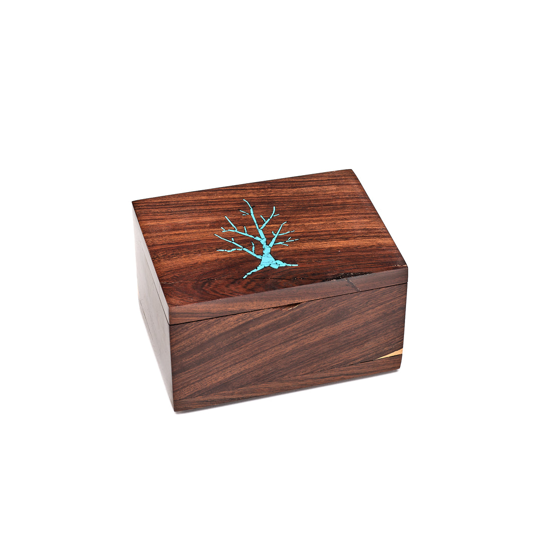 Turquoise Tree Ironwood Box