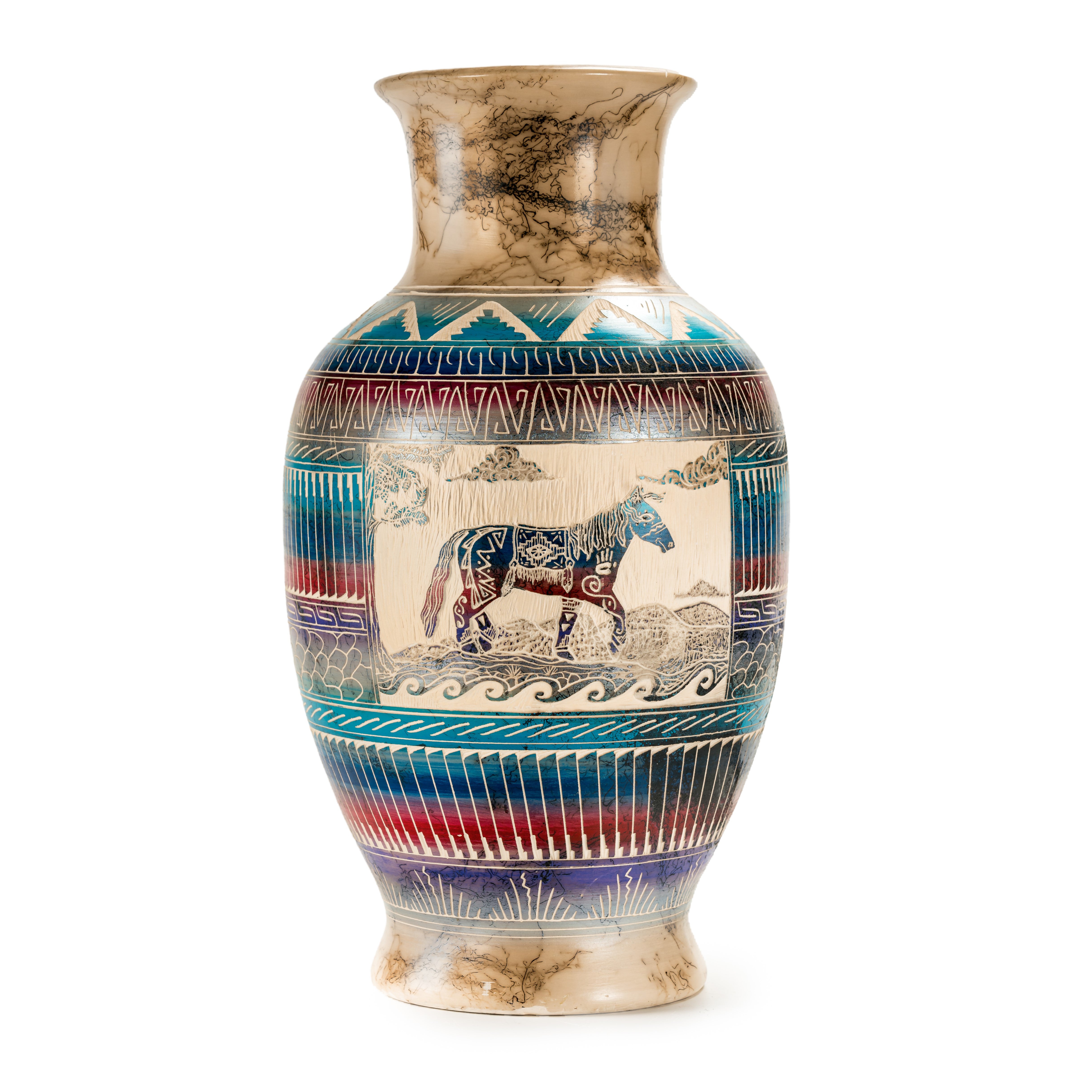 Horsehair Navajo Pottery