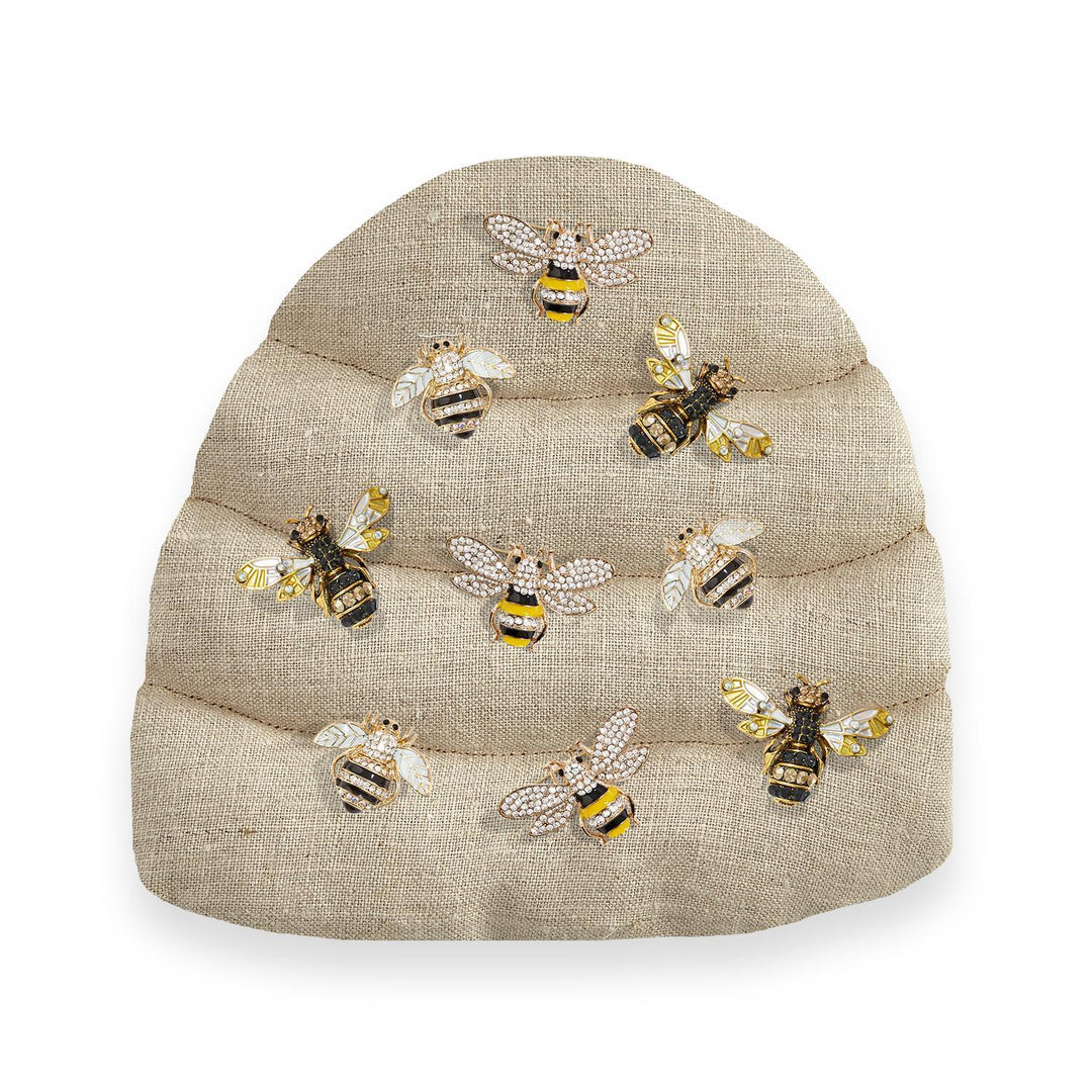 Bee-Utiful Crystal Bee Brooch